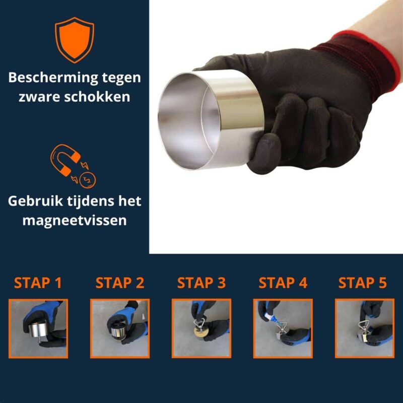 Beast cover Beschermhoes Beast die de magneet beschermt tegen zware schokken tijdens het magneetvissen, met een instructiehandleiding