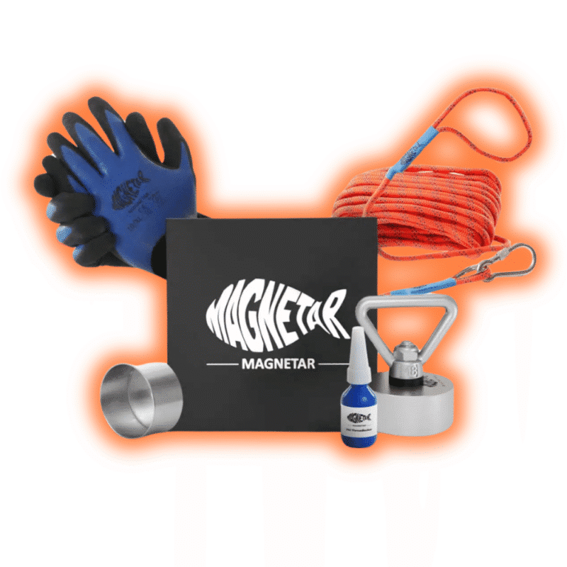 easy 360 magnetar pakket Easy 360 kinderpakket, magnetische vismagneet voor kinderen, inclusief touw, handschoenen, instructieboekje, veilige en lichte magneet, perfect voor beginners