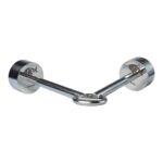 Connector met twee krachtige neodymium magneten en metalen bevestigingsoog, ideaal voor magneetvissen op zware objecten.